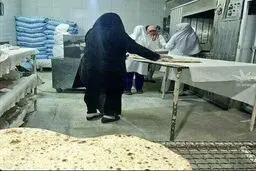 نانوایی زنانه دیده بودید؟!/عکس