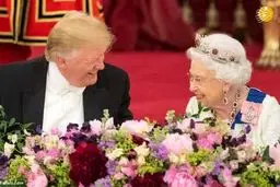 تصاویر: حاشیه‌هایی از روز اول سفر ترامپ به انگلیس