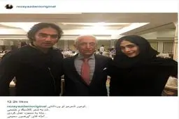 شعر خواننده معروف برای پروفسور سمیعی/ عکس