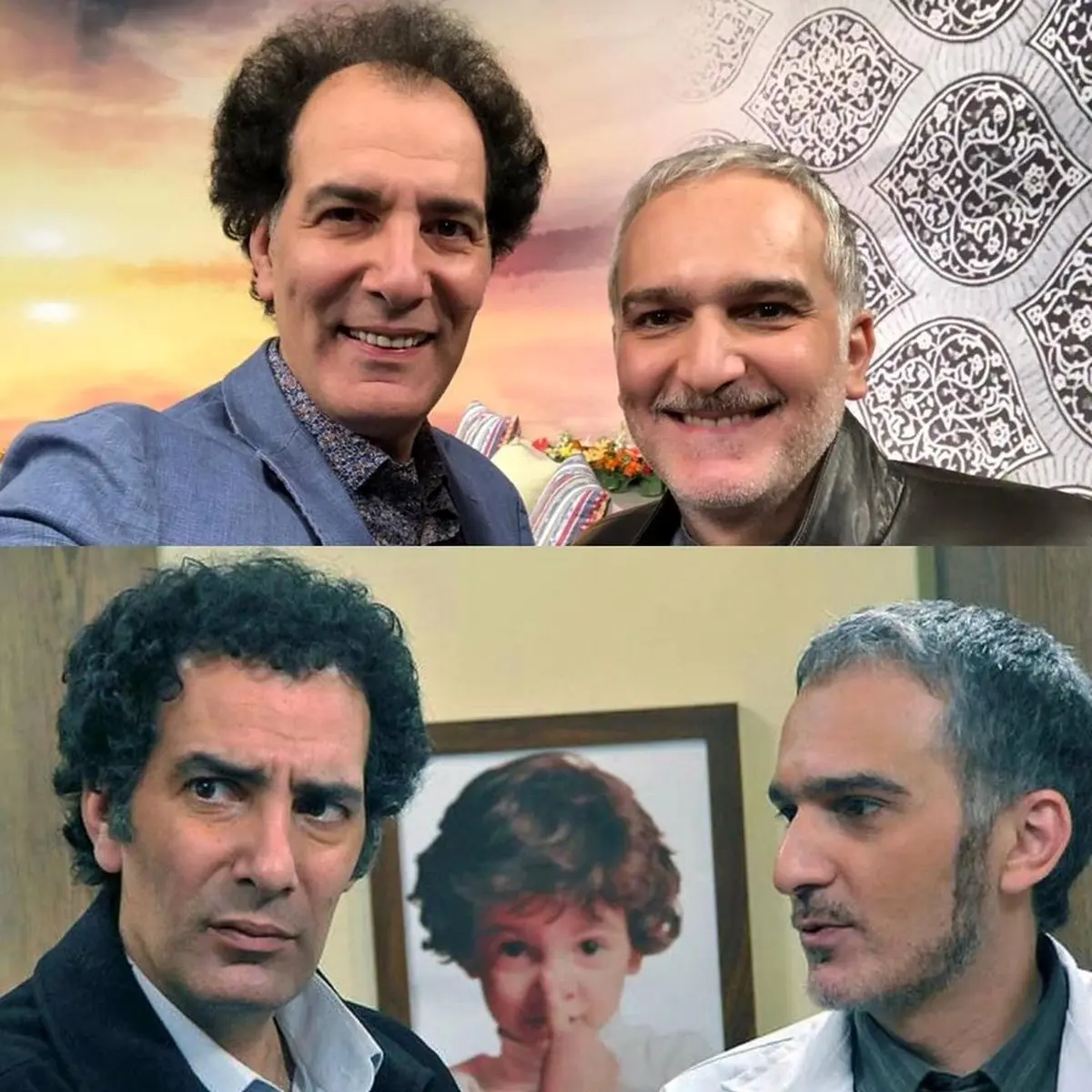 یک عکس عجیب از بیژن بنفشه‌خواه و بهنام تشکر