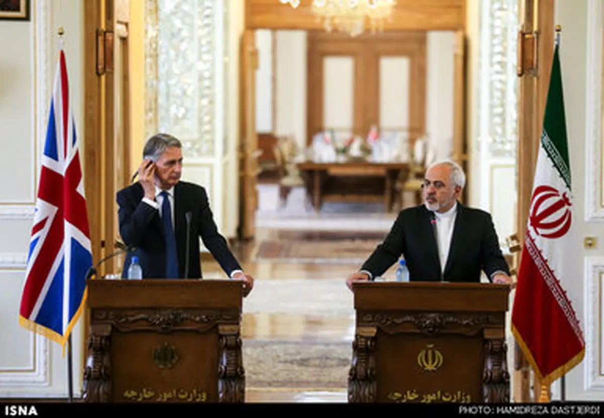 نشست خبری مشترک ظریف و وزیر خارجه انگلیس/تصاویر