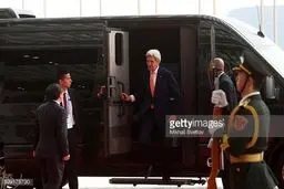 خودروی فوق امنیتی جان کری در سفر به چین/عکس