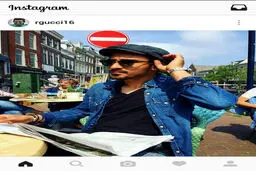 قوچان نژاد با ظاهری متفاوت در لندن/ عکس
