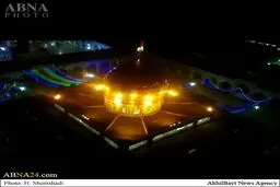 عکس/ بلندایِ مناره حرم حضرت زینب(س)