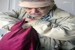 گریم جالب حمید لولایی/ عکس