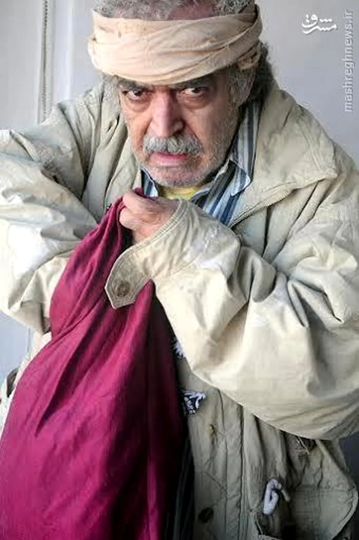 گریم جالب حمید لولایی/ عکس