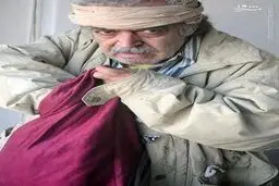 گریم جالب حمید لولایی/ عکس