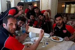 عکس های دردسرساز پرسپولیسی ها در ترکیه