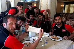 عکس های دردسرساز پرسپولیسی ها در ترکیه