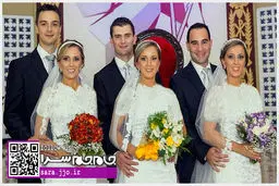 عروسی همزمان سه خواهر شبیه به هم +عکس