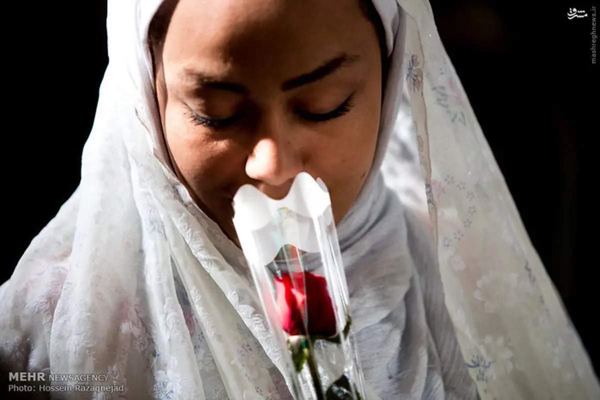 پیوند‌آسمانی 40 زوج‌جوان در امامزاده حسن‌(ع) /تصاویر