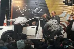 لاریجانی سوار بر خودروی جدید سایپا/عکس