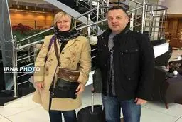 سرمربی جدید تیم ملی والیبال و همسرش در تهران/عکس