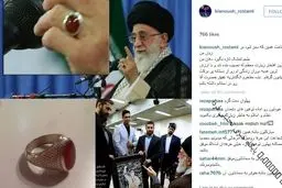 انگشتر رهبر انقلاب در دست وزنه بردار معروف/عکس
