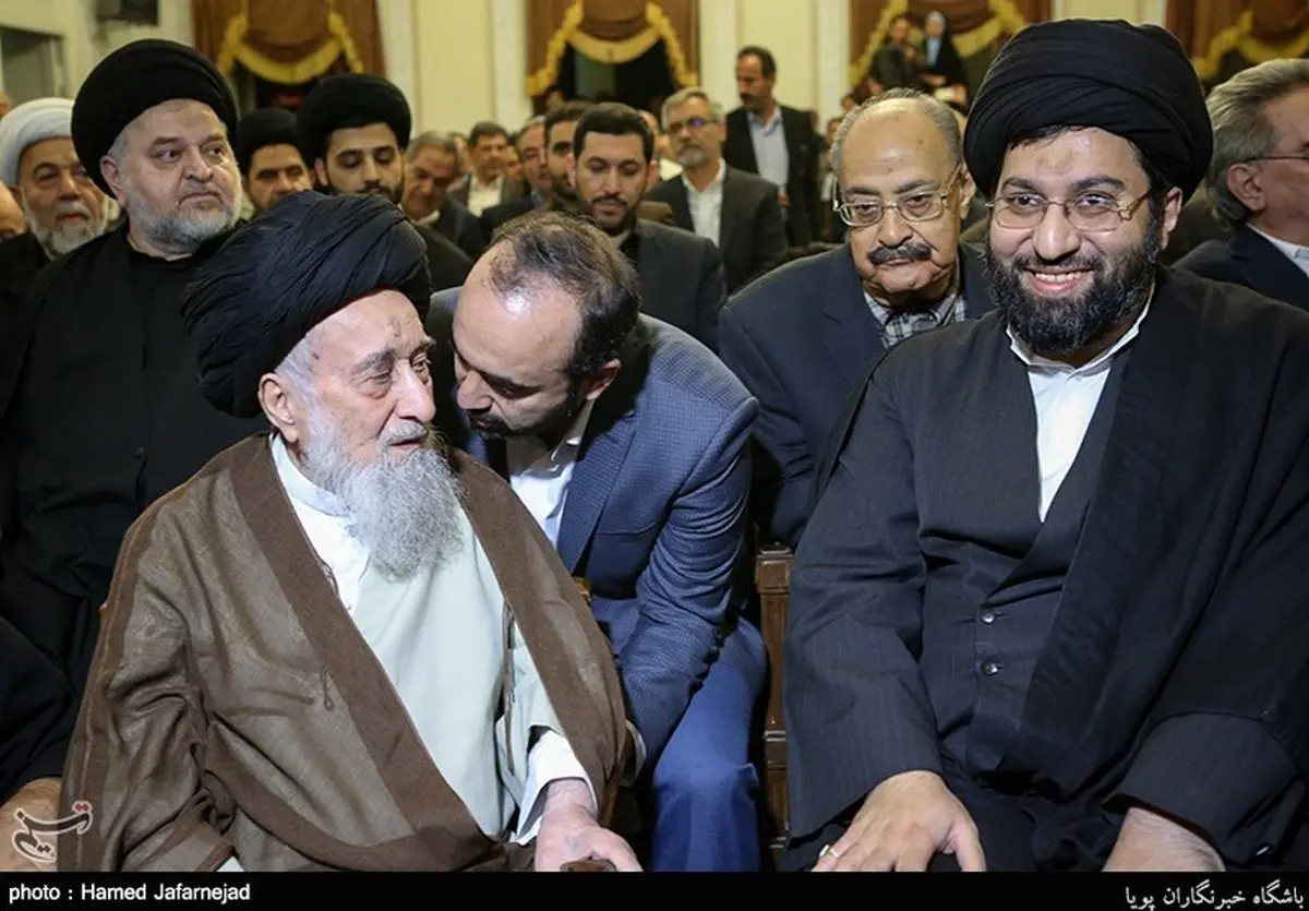 فرزند رهبر انقلاب در مراسم بزرگداشت آیت الله سید رضی شیرازی/عکس