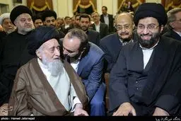 فرزند رهبر انقلاب در مراسم بزرگداشت آیت الله سید رضی شیرازی/عکس