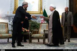 دیدار وزیر امور خارجه ایتالیا با آیت‌الله هاشمی رفسنجانی/تصاویر