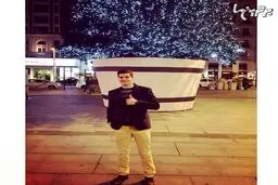 بازیکن ایرانی اتلتیکو مادرید در کنار درخت کریسمس/ عکس