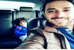 سلفی بابک جهانبخش و پسرش/عکس