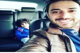 سلفی بابک جهانبخش و پسرش/عکس