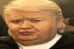 اکبر عبدی، دونالد ترامپ شد/عکس