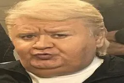اکبر عبدی، دونالد ترامپ شد/عکس