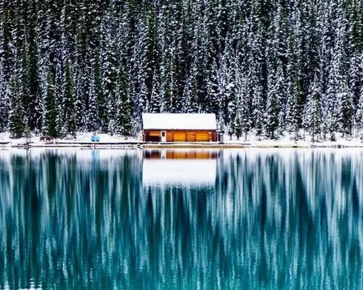 دریاچه برفی در عکس روز نشنال جئوگرافیک