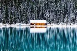 دریاچه برفی در عکس روز نشنال جئوگرافیک