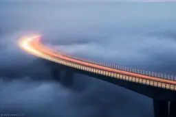 رانندگی روی ابرها !/ عکس