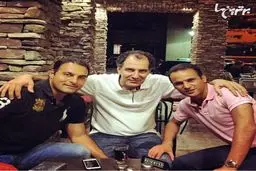 آرش برهانی، محمد محمدی و بهنام تشکر در یکی از کافه های لس آنجلس/عکس