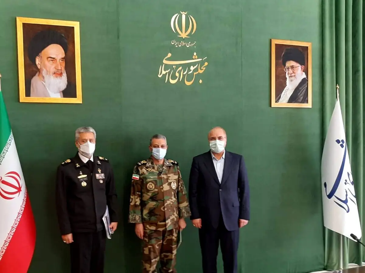 فرمانده کل ارتش با رئیس مجلس شورای اسلامی دیدار کرد