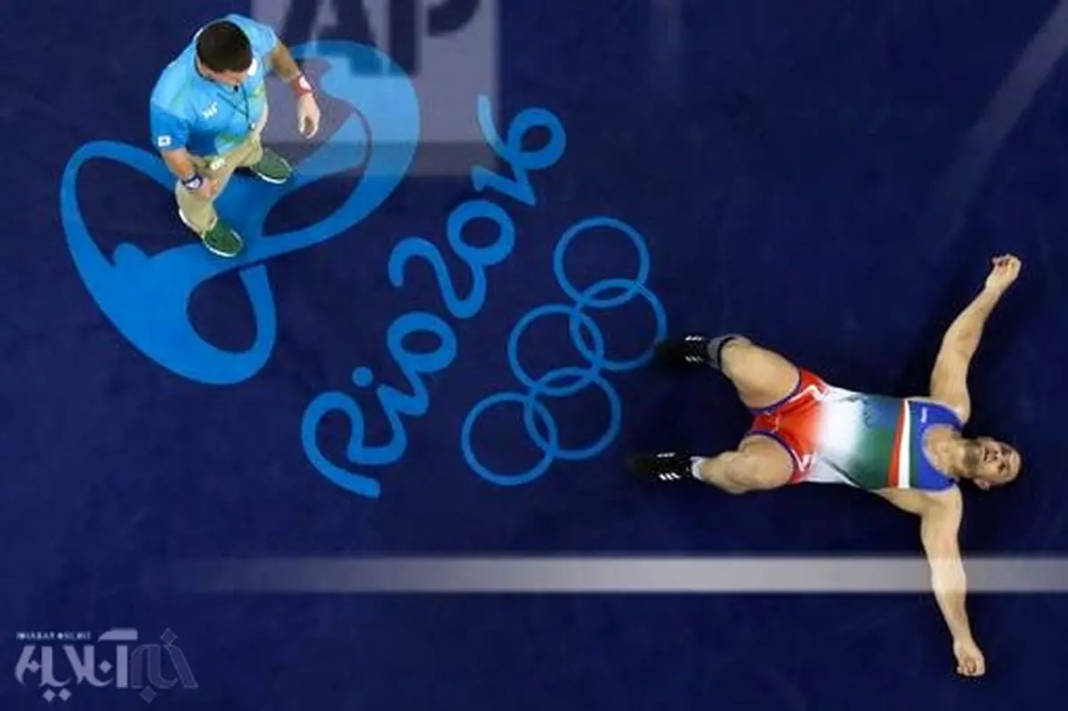 تصویری زیبا از لحظه پایان مبارزه کمیل قاسمی در المپیک ریو