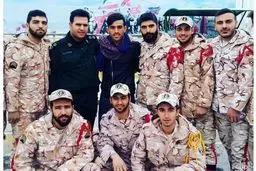 تصویری از بختیار رحمانی در پادگان