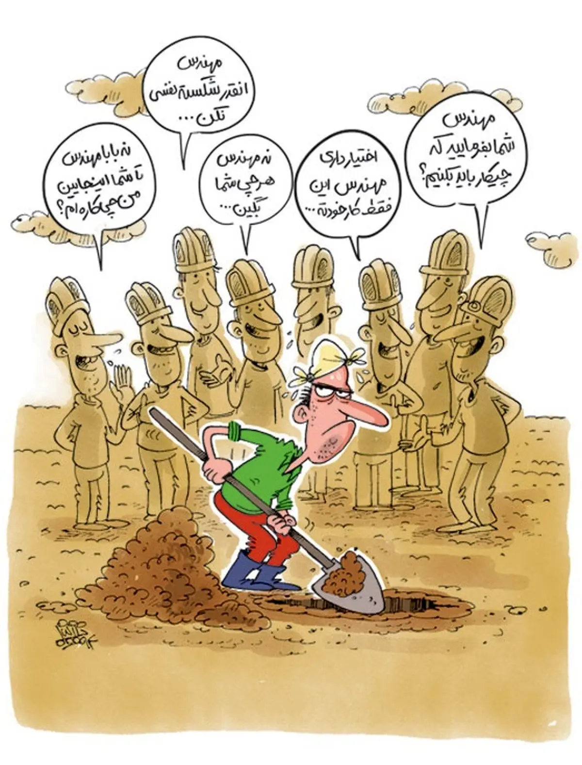 ایران؛ کشور مهندس ها!/کاریکاتور