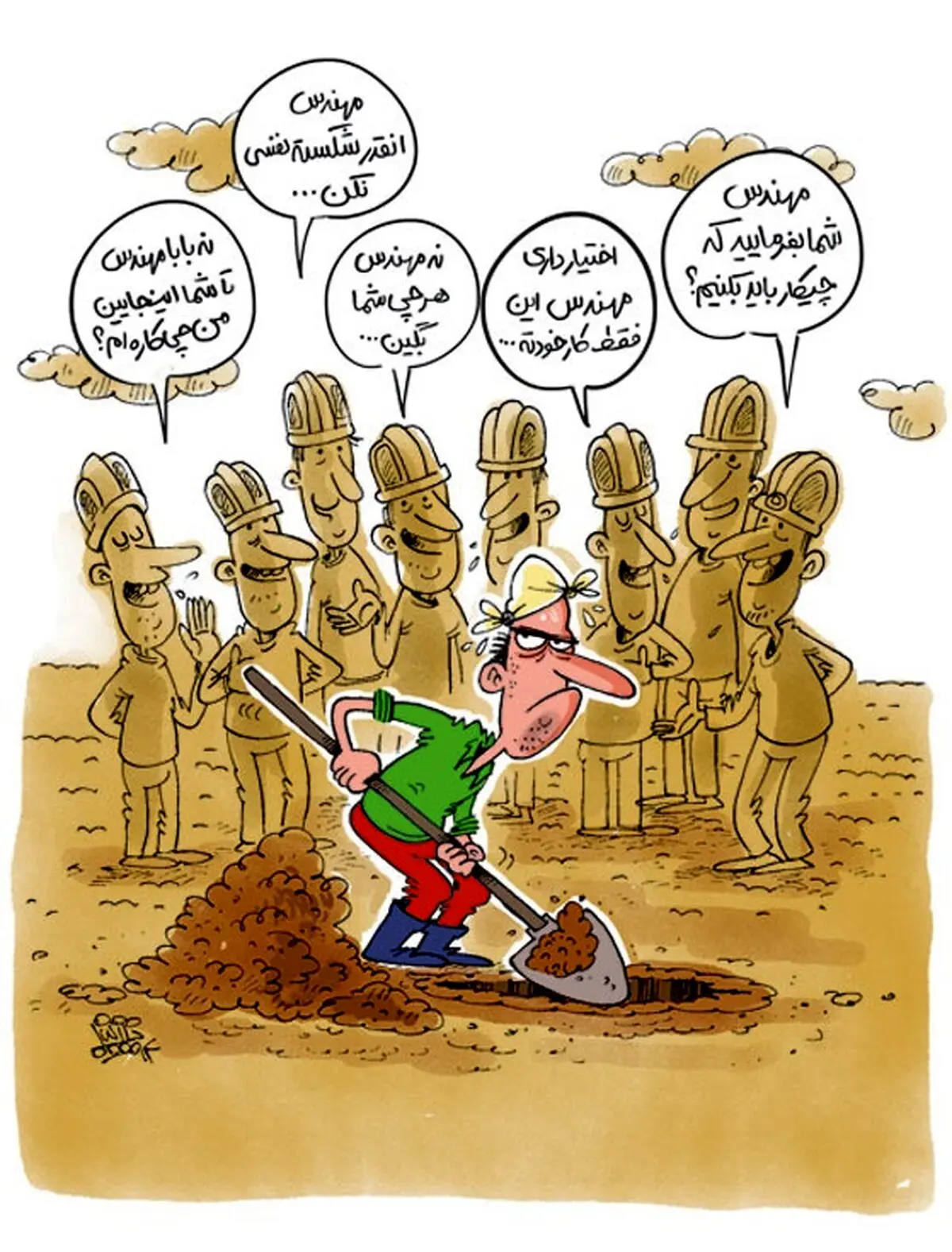 ایران؛ کشور مهندس ها!/کاریکاتور