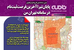 پایان تیر آخرین فرصت ثبت نام در تهران من