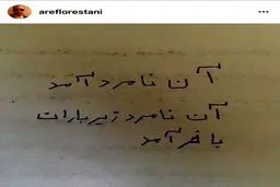 آخرین پست ایستاگرامی عارف لرستانی و کنایه به یک نامزد انتخاباتی/عکس