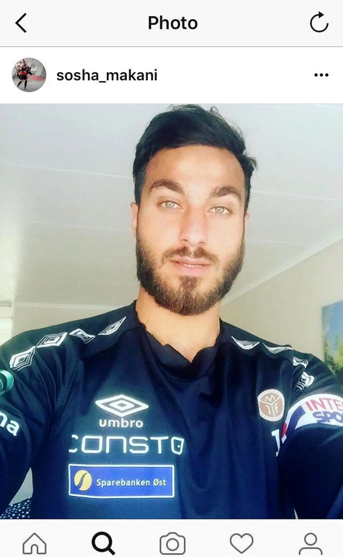 لباس سوشا مکانی در تیم نروژی/ عکس