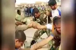 ببینید / ویدئویی از کمکهای ارتش به مردم سیل زده خوزستان