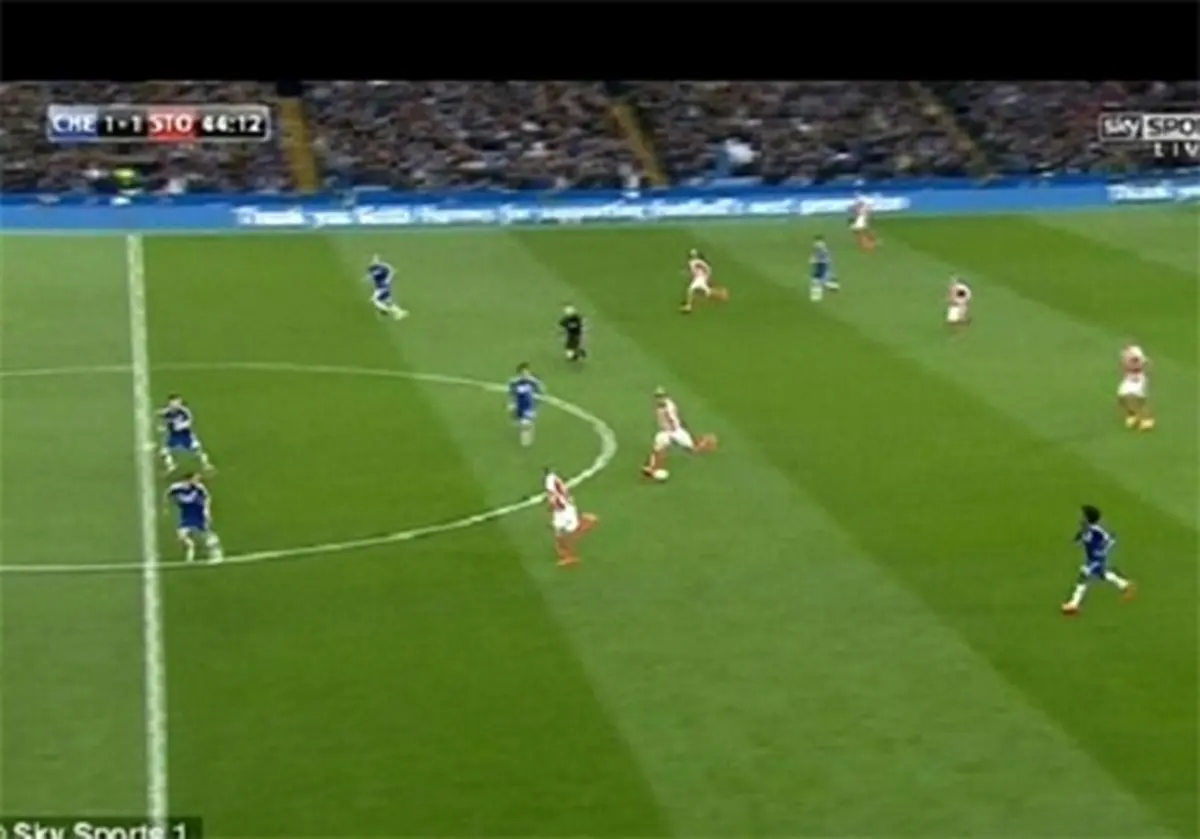 عکس / بازشدن دروازه چلسی از فاصله 66 یاردی