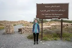 بازدید جوان‌ترین و سریع‌ترین توریست جهان از کیش/تصاویر