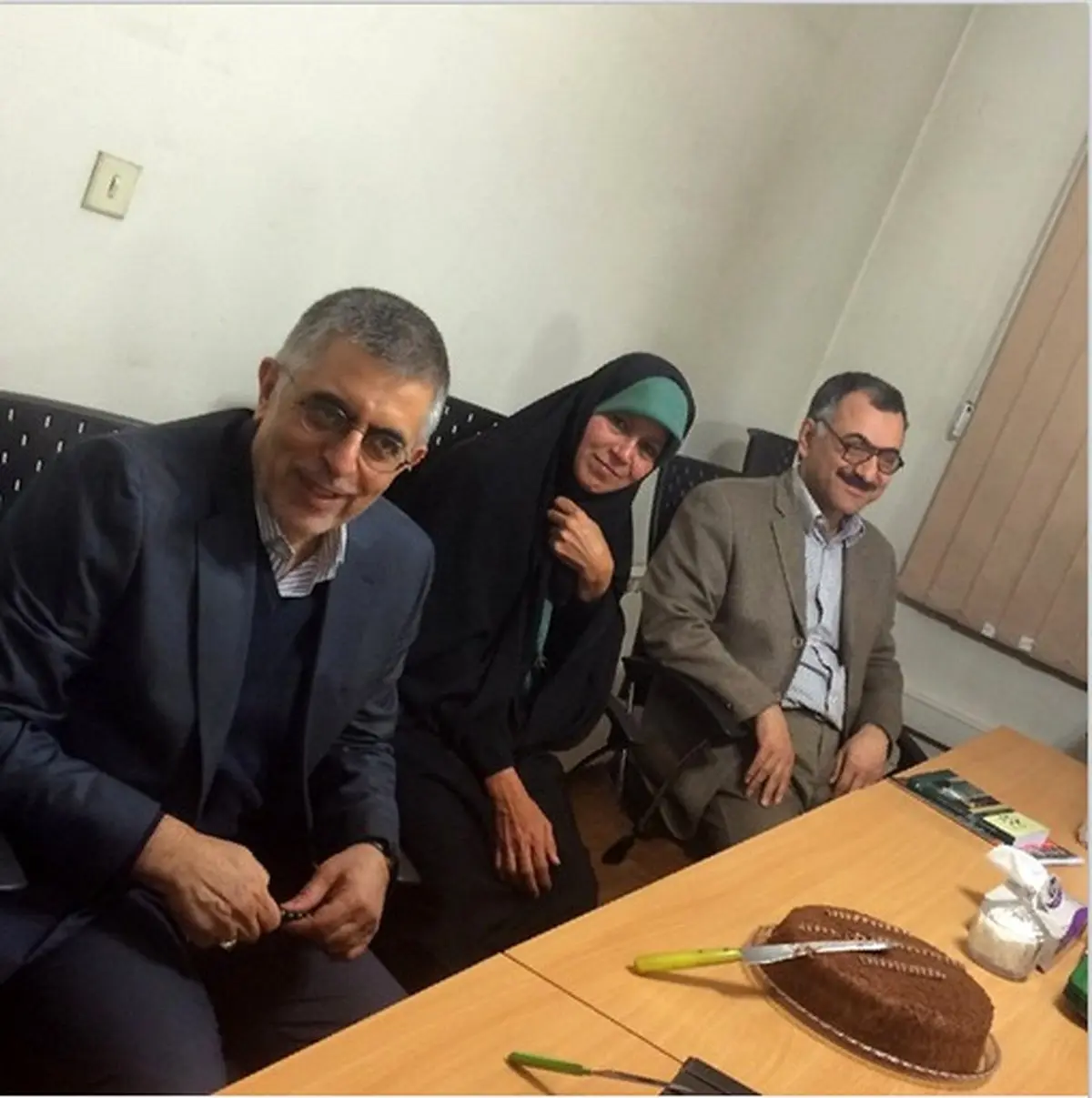 حضور فائزه هاشمی در تولد کرباسچی‬‎/عکس