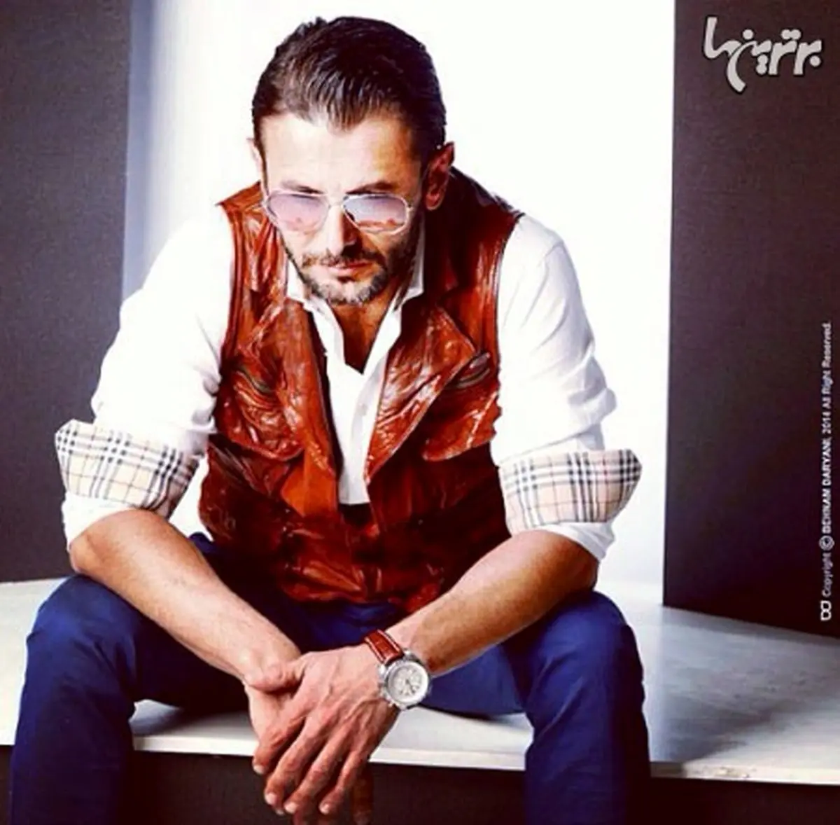 عکس آتلیه ای امین حیایی در آستانه 45 سالگی