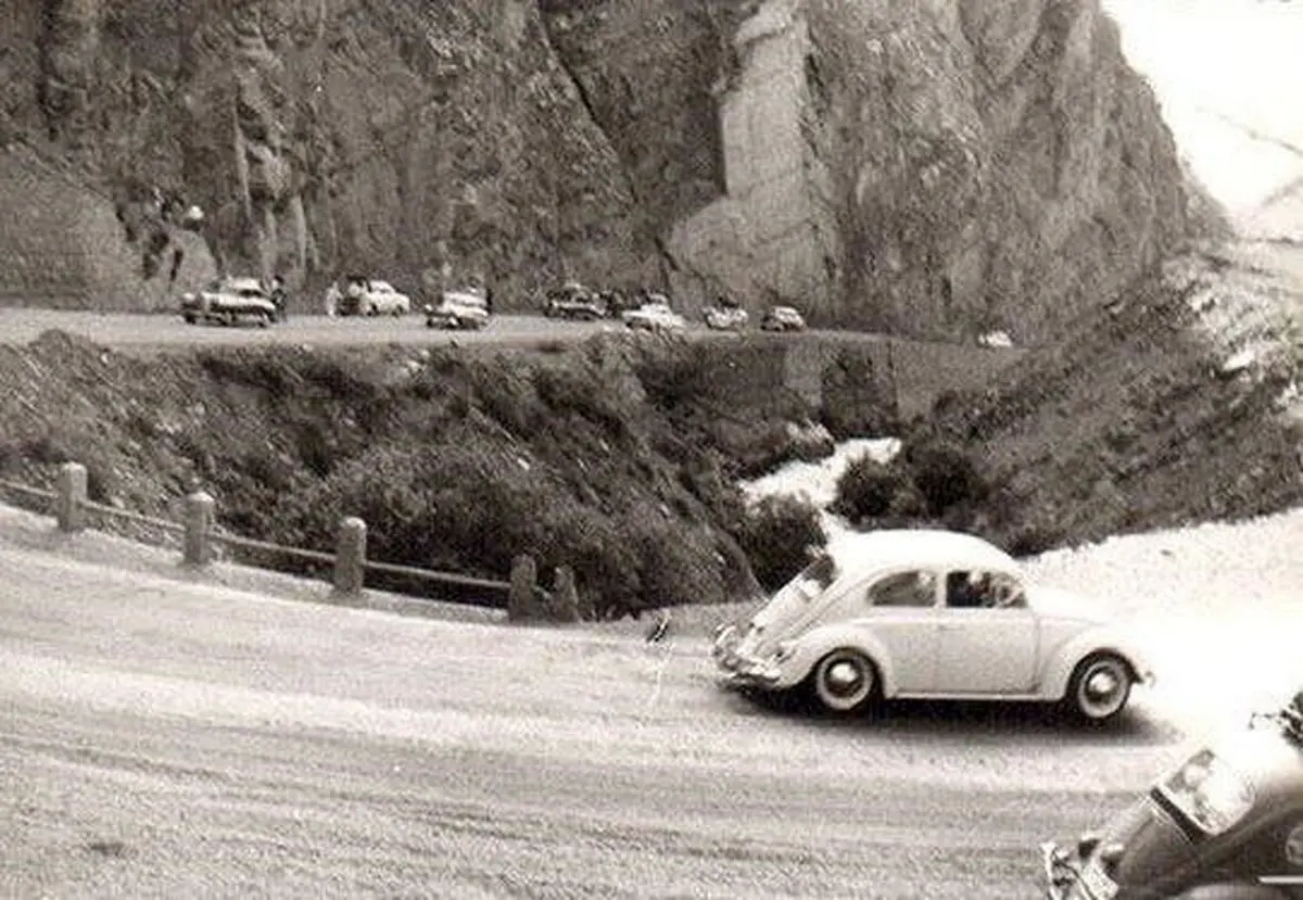 جاده چالوس وقتی خلوت و خاکی بود/عکس