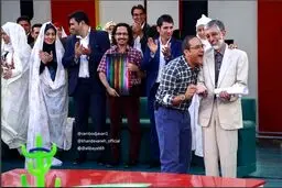 حداد عادل و رامبد جوان در خندوانه/عکس