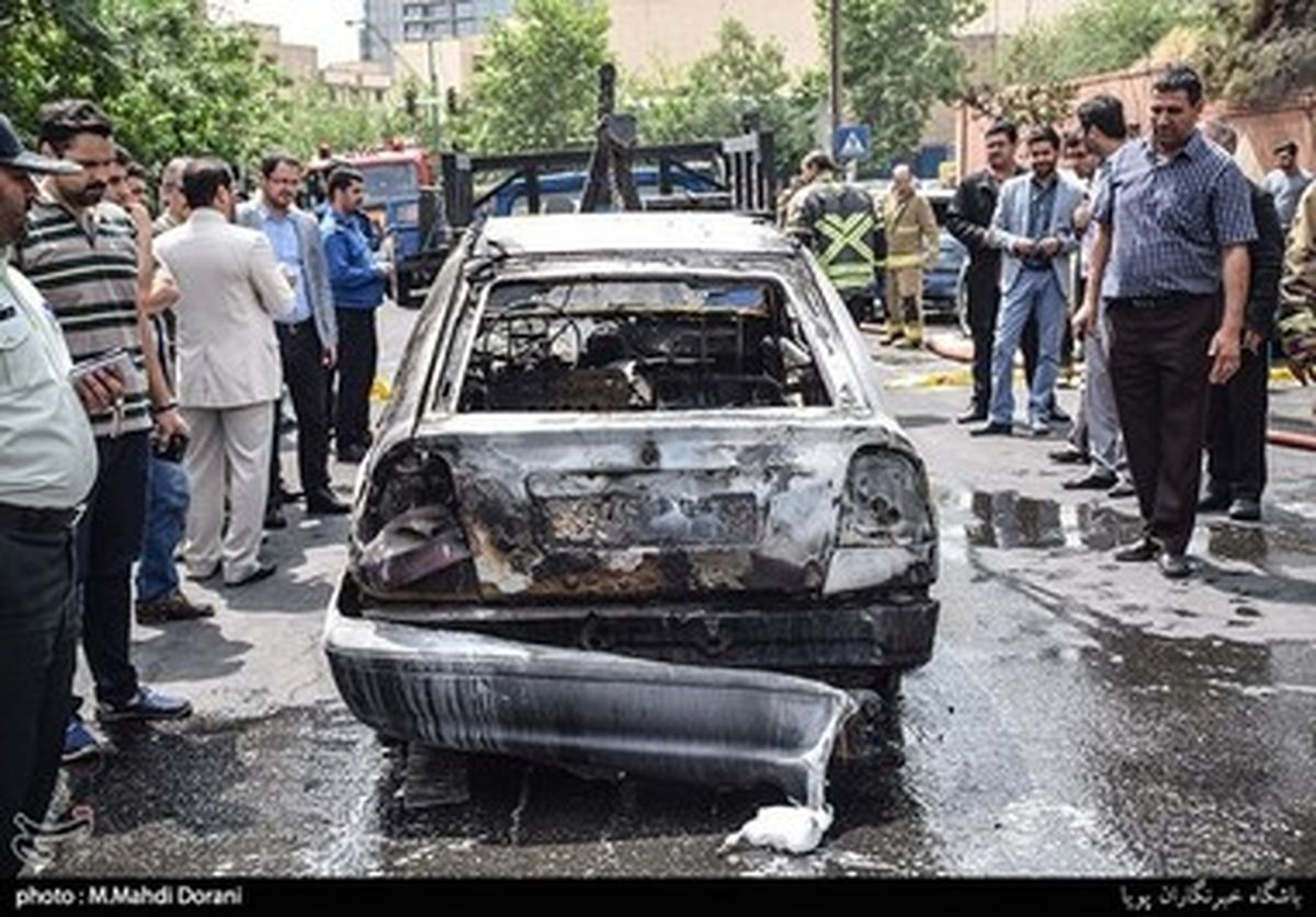 خودروهایی که در تهران سوختند/تصاویر