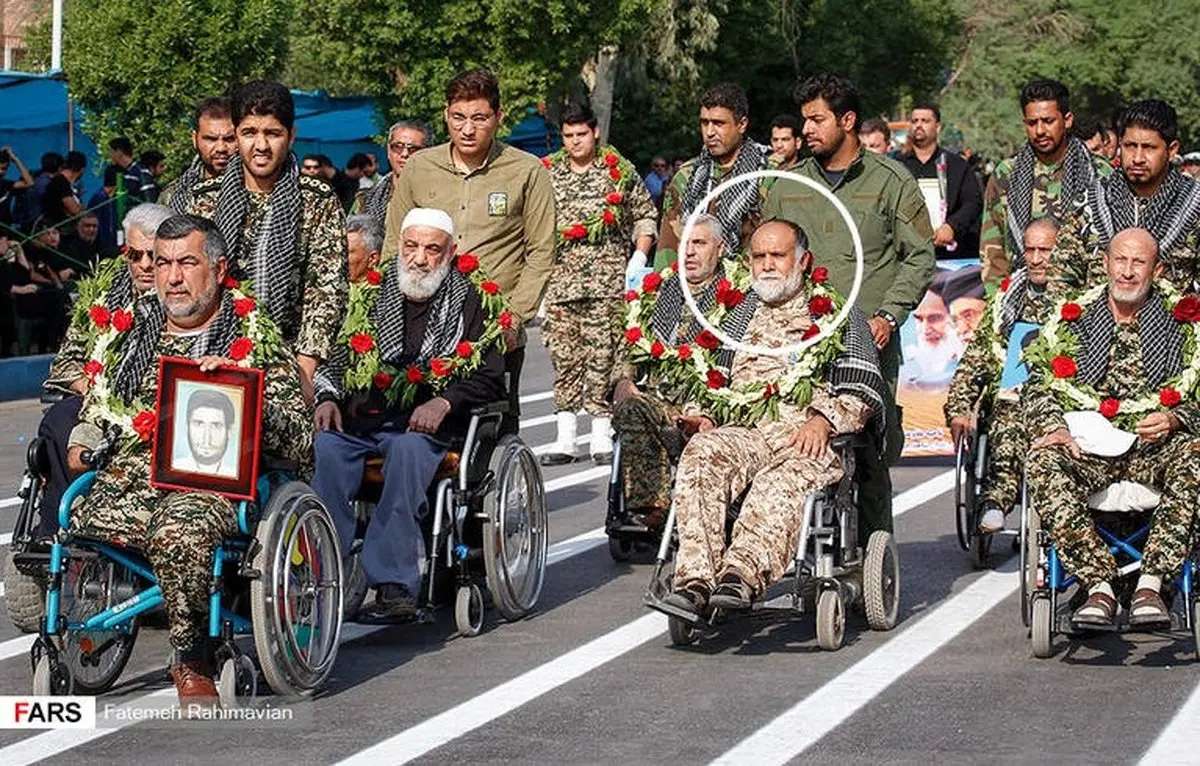 آخرین عکس از جانبازی که امروز در اهواز به شهادت رسید