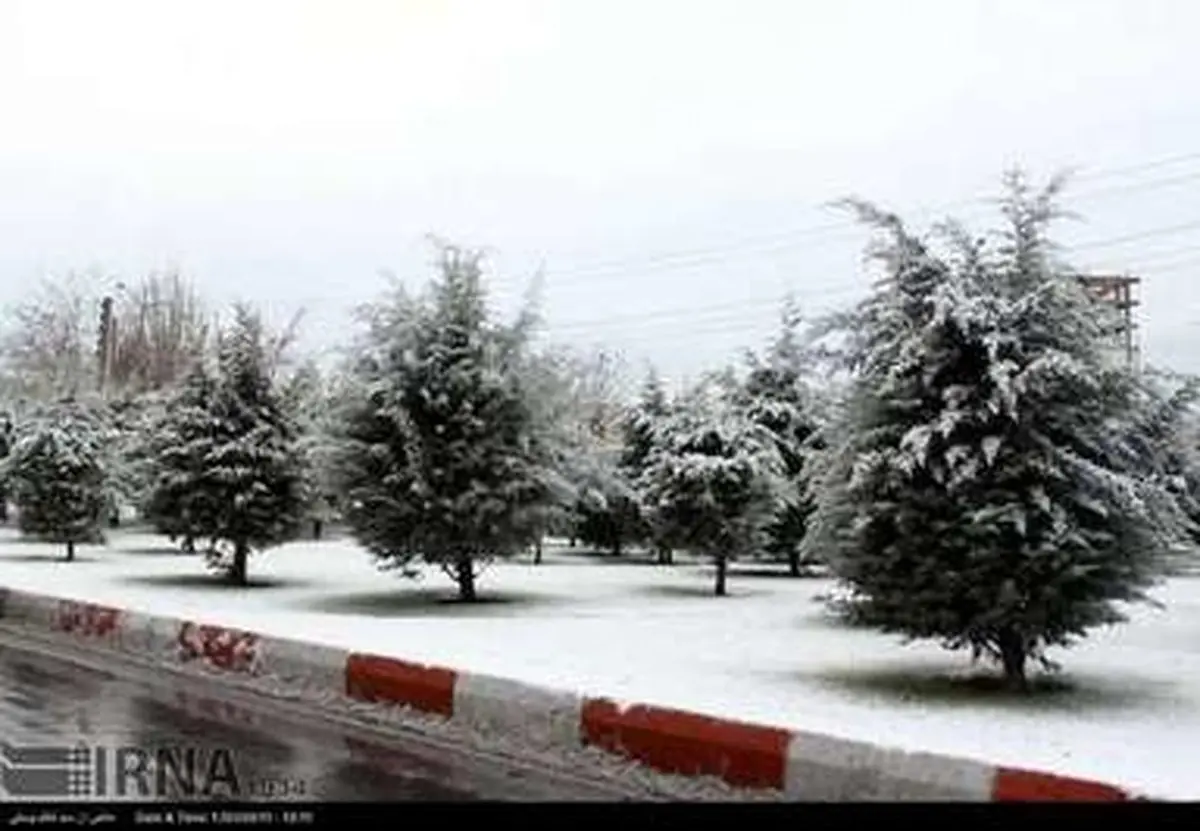 بارش برف پاییزی در تبریز/ تصاویر