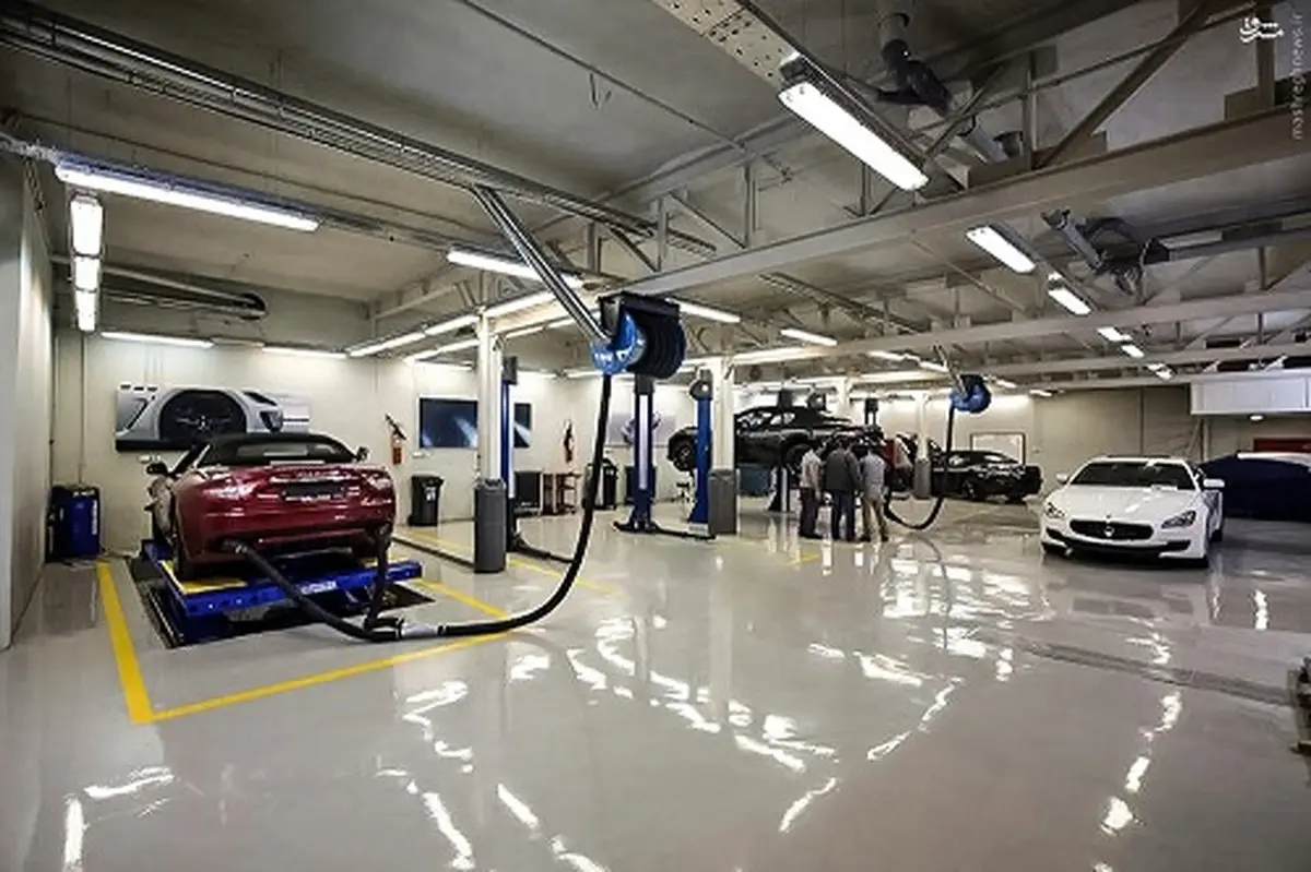 تصویری از مرکز سرویس مازراتی در تهران