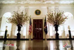 ضیافت لاکچری ملانیا ترامپ برای رییس جمهور فرانسه و همسرش/تصاویر